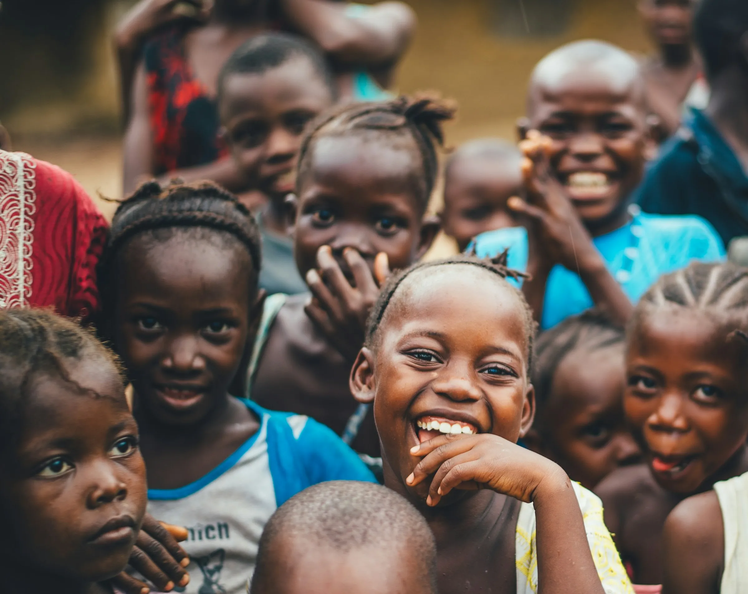 A group of smiling children